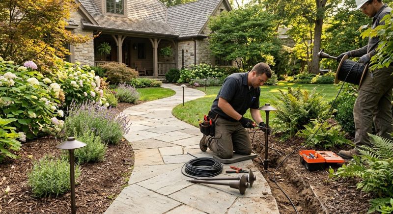 Pond Lighting Installation in Kansas City, MO